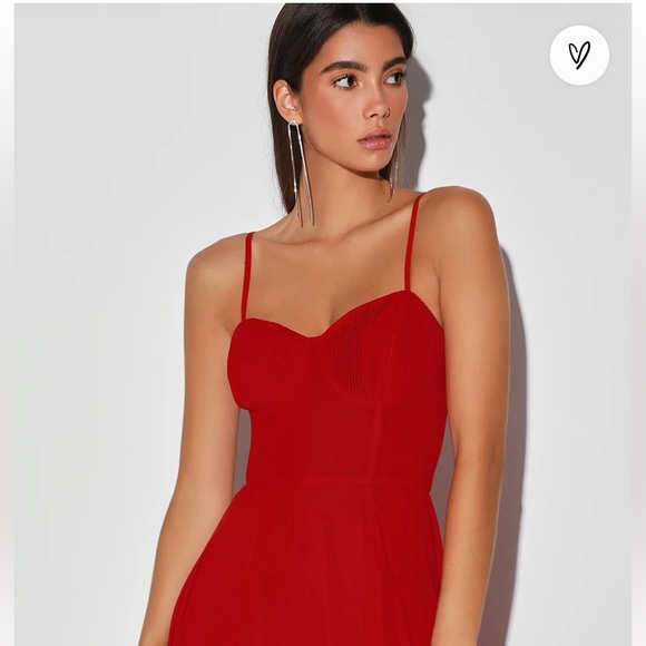NWT- Lulu’s red long dress never worn - Picture 7 of 7